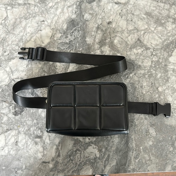 Amanda Uprichard Crossbody Belt Bag, Vegan Leather, Quilted - Picture 4 of 8